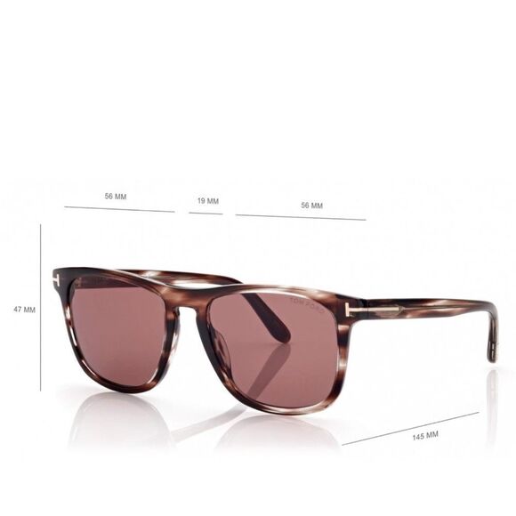 TOM FORD Gerard-02 FT0930 52V Sunglasses Dark Havana Frame Lenses 56mm - Picture 3 of 8